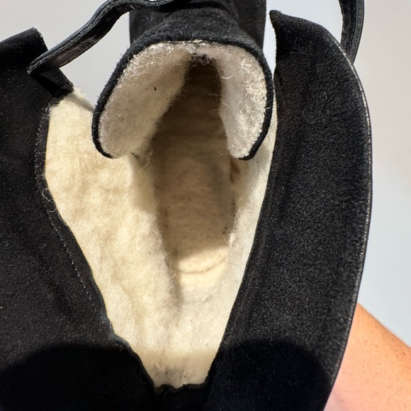 Sezane black leather & suede booties Size 38 - Picture 5 of 9